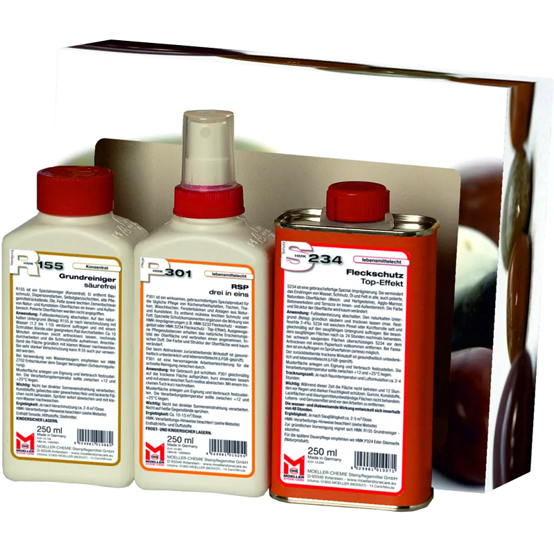 Naturstein Pflegeset